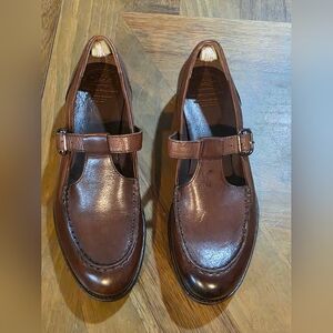Officine Creative Mary Jane Brown Leather Loafers EU 36 / US 6 Rubber Sole